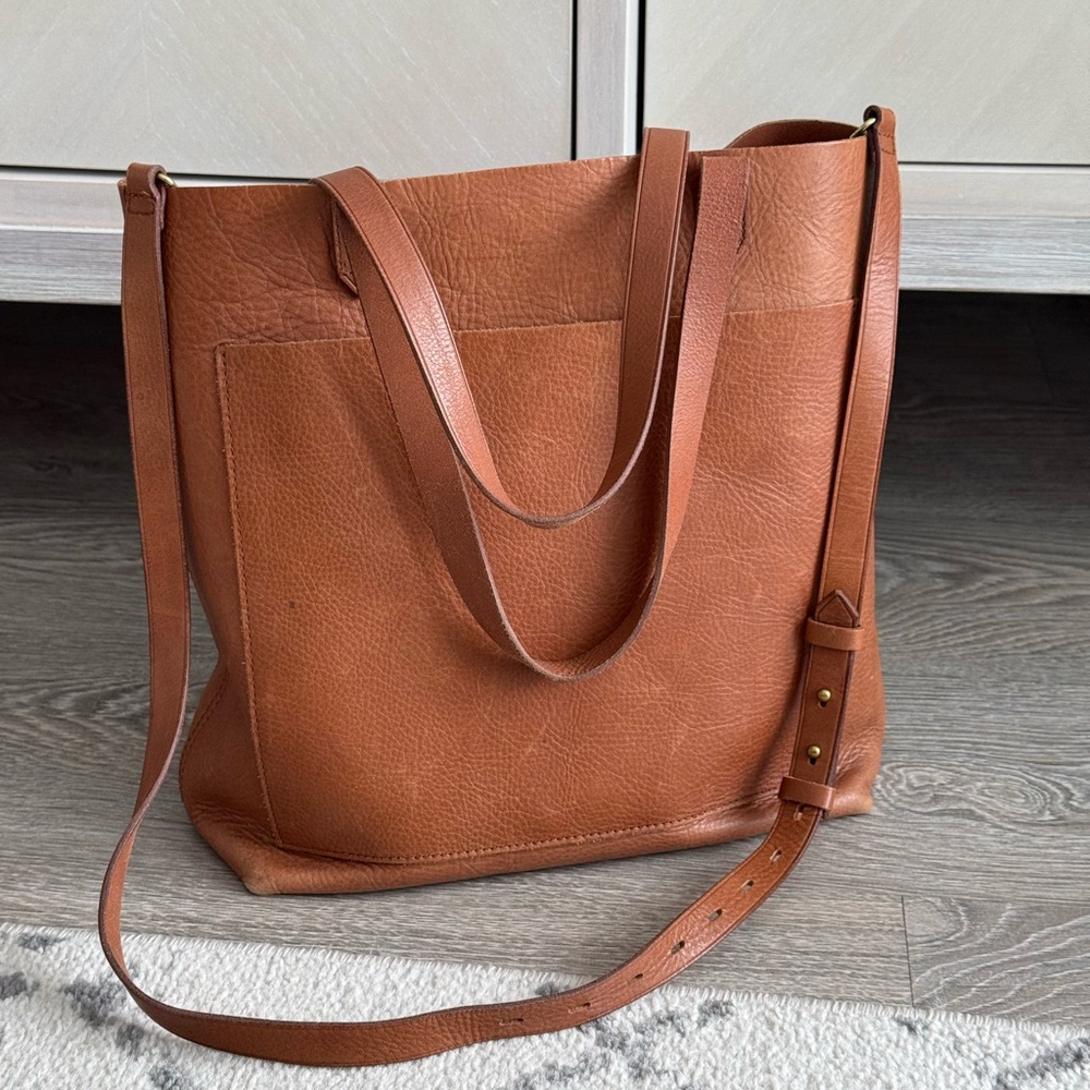 Madewell Brown Leather Tote Bag